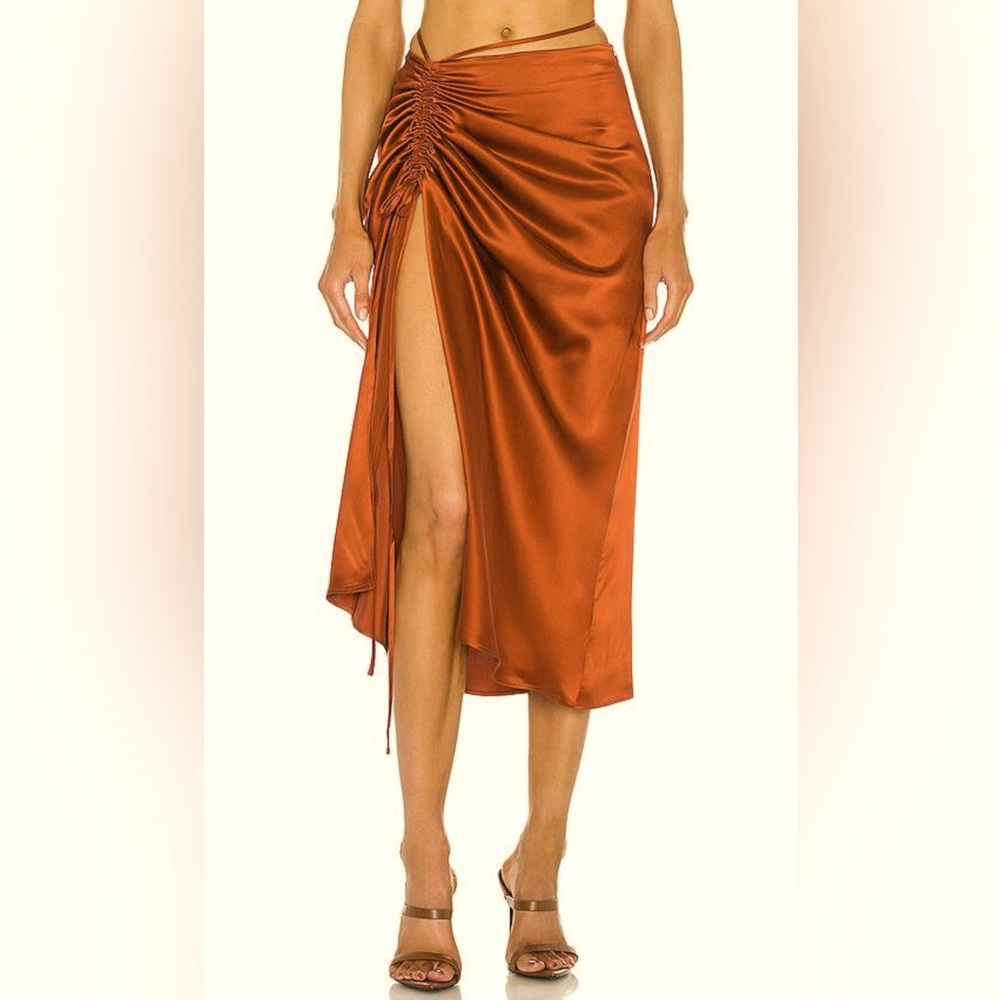 Nicholas silk midi skirt